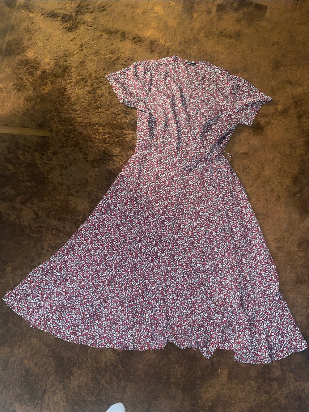 Pretty Garden Floral Maxi Wrap Dress
